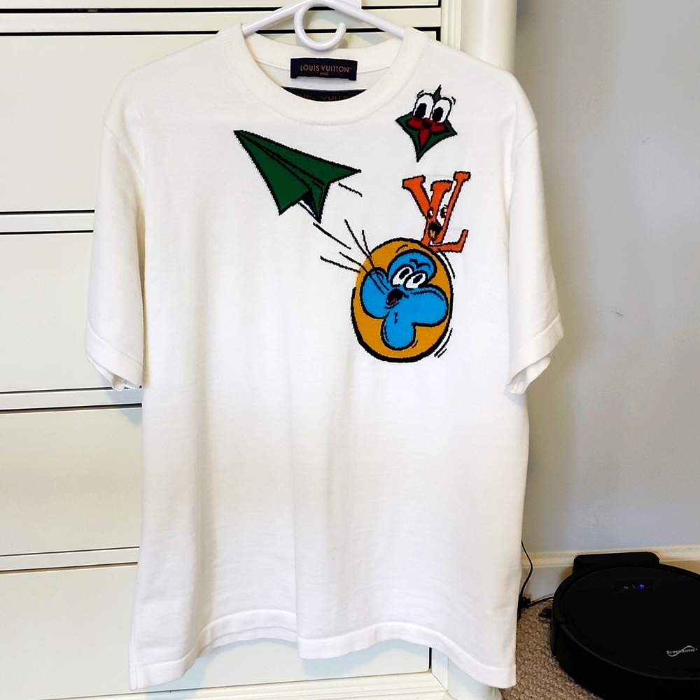 Louis Vuitton Graphic Crewneck "Paper Planes" T-shirt